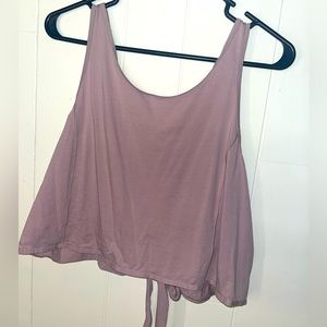 Lululemon lavender tank top cropped tie back (multiple tie options)